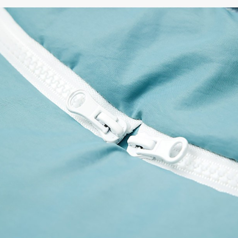 Fermeture eclair double curseur de chanceliere bebe pour ouverture facile et securisee