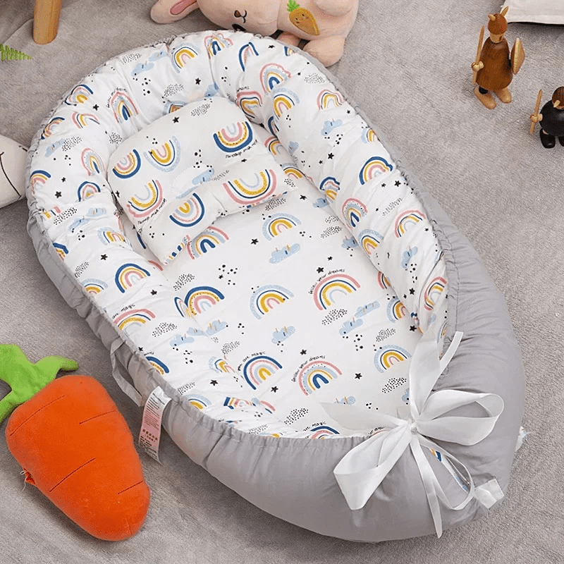 Cocon de Sommeil Bébé – Arc-en-Ciel Doux Cocon de lit Entre Bébé et Moi