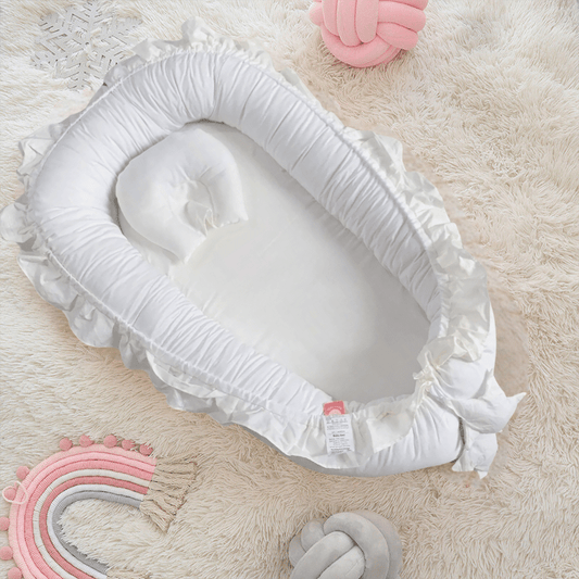 Cocon de Sommeil Bébé - Blanc Épuré Cocon de lit Entre Bébé et Moi