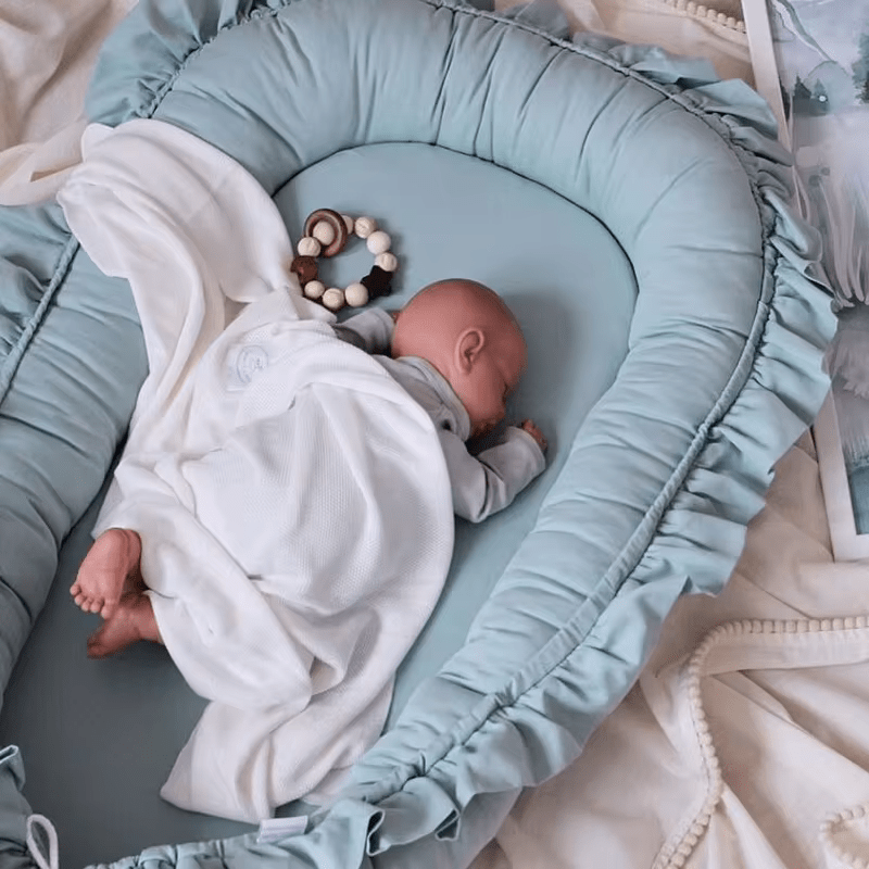 Cocon de Sommeil Bébé - Bleu Douillet Cocon de lit Entre Bébé et Moi