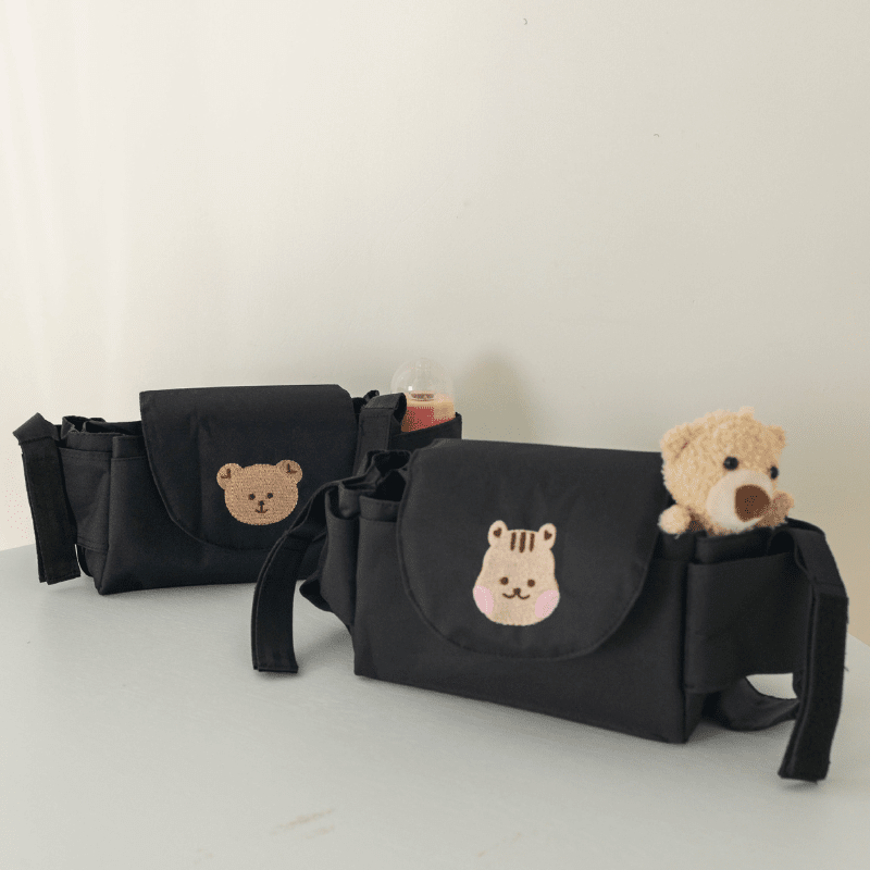 Bear Friends Organizer deux variantes Teddy Bear Squirrel organisateur poussette