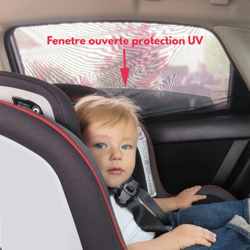 Pare-Soleil Barrière Anti-Moustique pour Voiture pare-soleil Entre Bébé et Moi