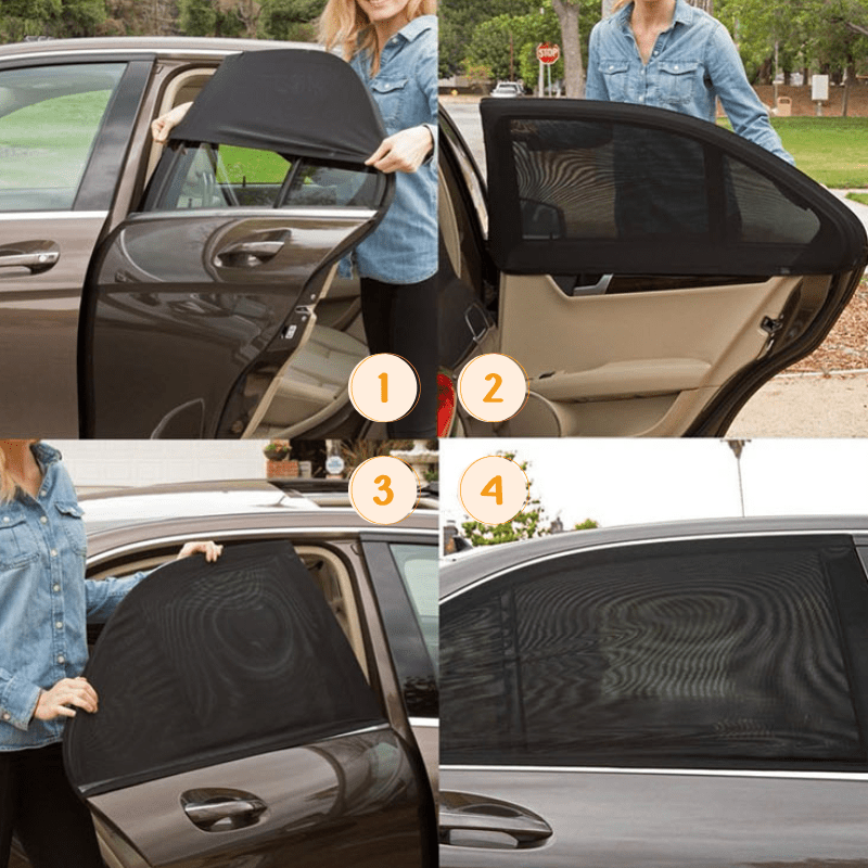 Pare-Soleil Barrière Anti-Moustique pour Voiture pare-soleil Entre Bébé et Moi