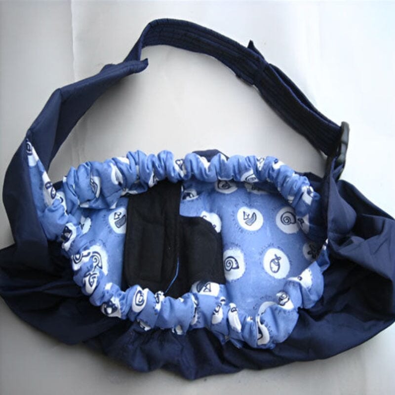 Détails porte bebe hamac marin Baby Cocoon - Bordure élastique sécurisante et motifs océan bleus apaisants pour bébé 0-10 mois