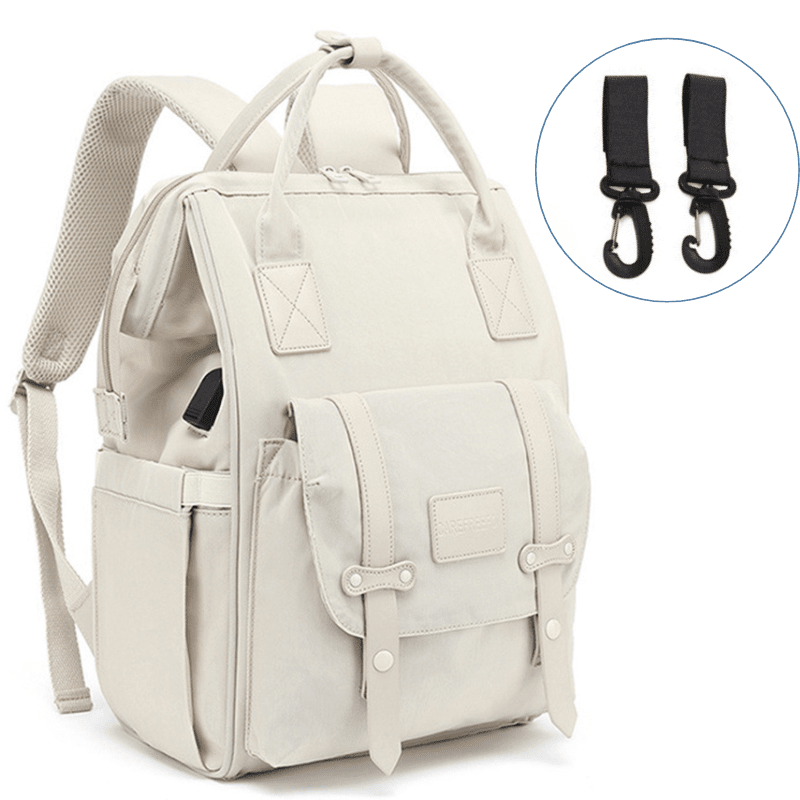 Sac à langer Baby Backpack Sac à langer Entre Bébé et Moi Gris Perle Chic