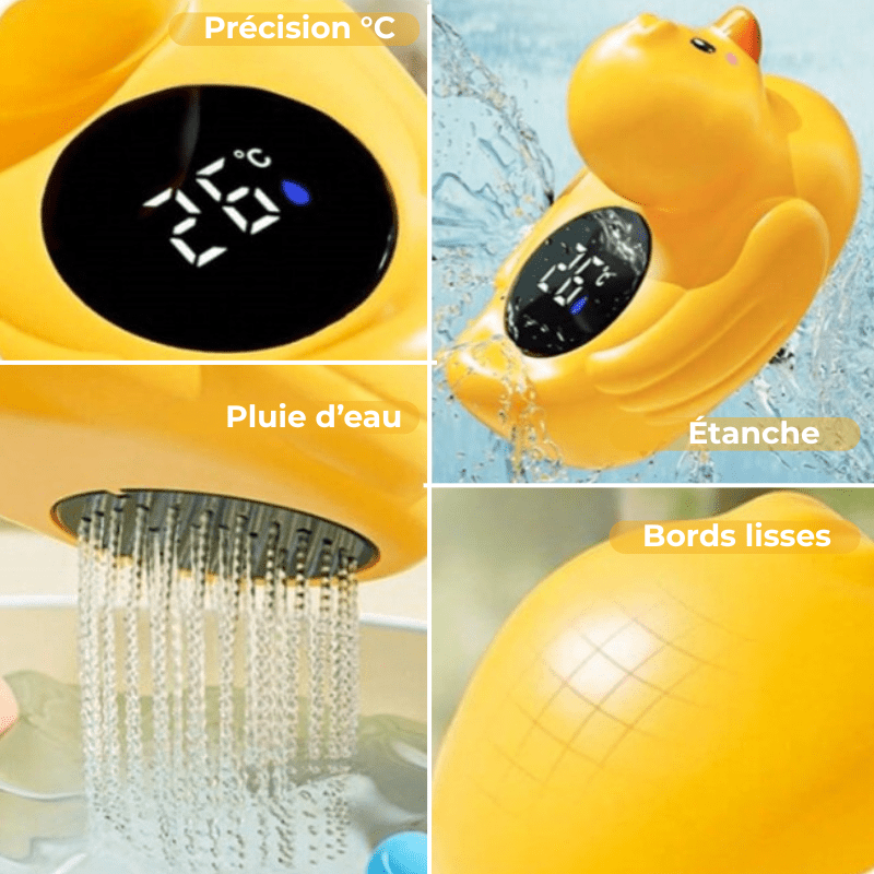 Thermomètre Bain Bébé Intelligent et Ludique | AquaDuck™ Thermomètre bain bébé Entre Bébé et Moi