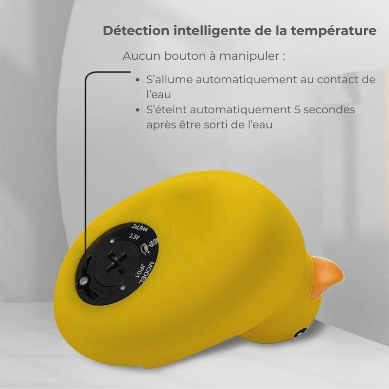 Thermomètre Bain Bébé Intelligent et Ludique | AquaDuck™ Thermomètre bain bébé Entre Bébé et Moi