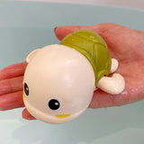 Baby Bath Toys Bathing Cute Swimming Turtle Whale Pool Beach Classic Chain Clockwork Water Toy For Kids Water Playing Toys 0 Entre Bébé et Moi green tortoise 