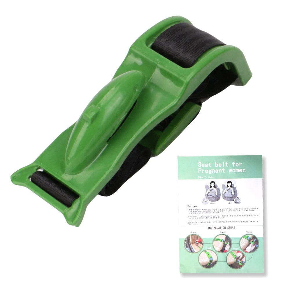 Car Seat Safety Belt for Pregnant Woman Maternity Moms Belly Unborn Baby Protector Adjuster Extender Kit Automotive Accessories 0 Entre Bébé et Moi Russian Federation Green