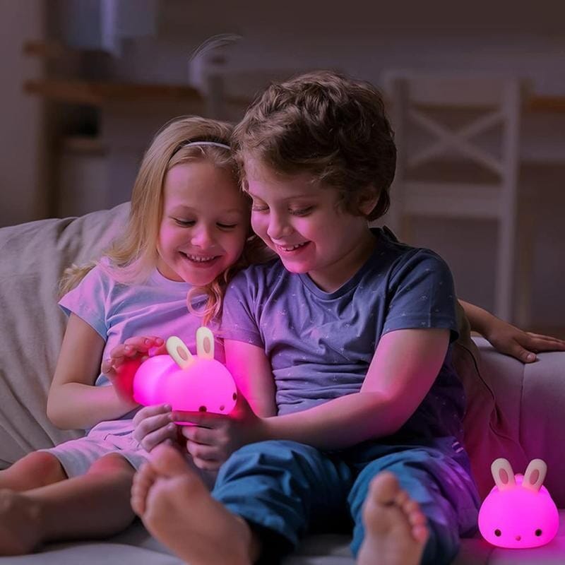 Lapinou Night | Veilleuse en silicone souple pour bébé 0 Entre Bébé et Moi
