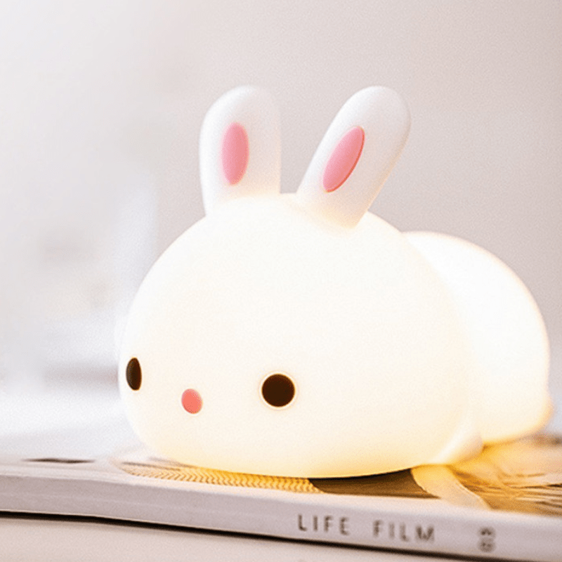 Lapinou Night | Veilleuse en silicone souple pour bébé 0 Entre Bébé et Moi