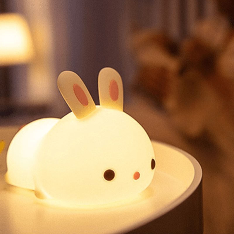 Lapinou Night | Veilleuse en silicone souple pour bébé 0 Entre Bébé et Moi