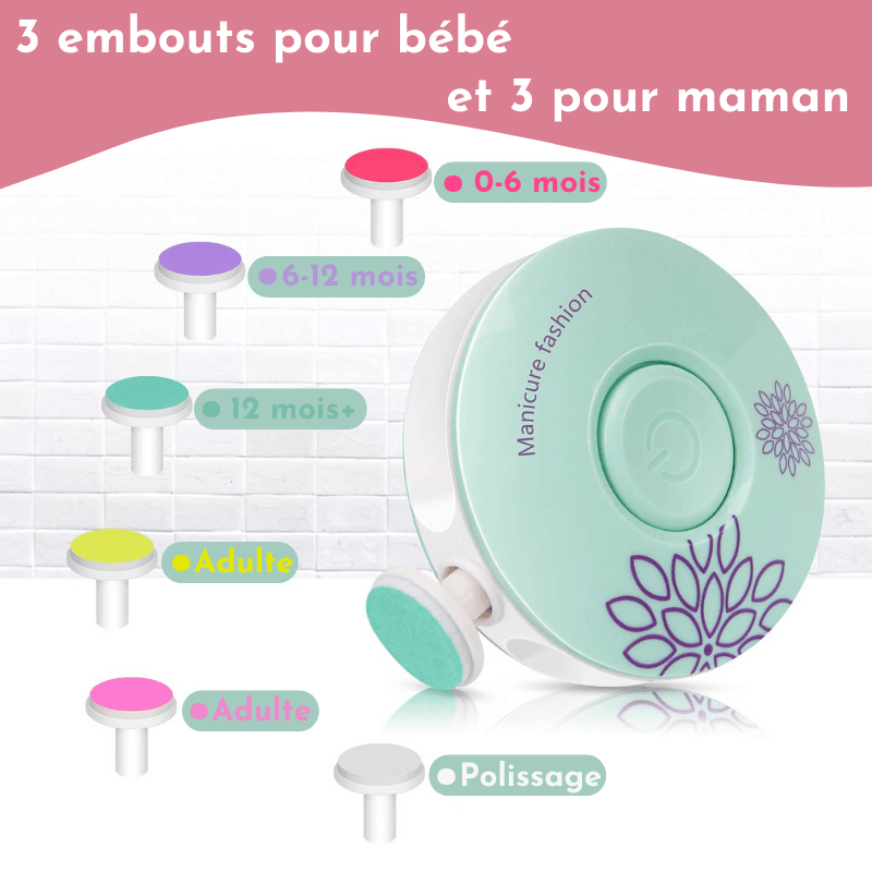 Manucure bebe lime electrique