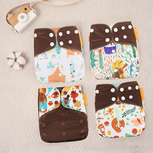 PureBaby | Couche tissu ajustable lavable bébé Couche tissu réutilisable bebe Entre Bébé et Moi