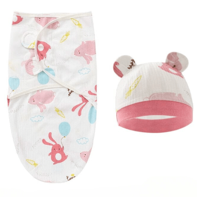 SimplyCover | Couverture d'emmaillotage 0 Entre Bébé et Moi Lapinou 0-6M