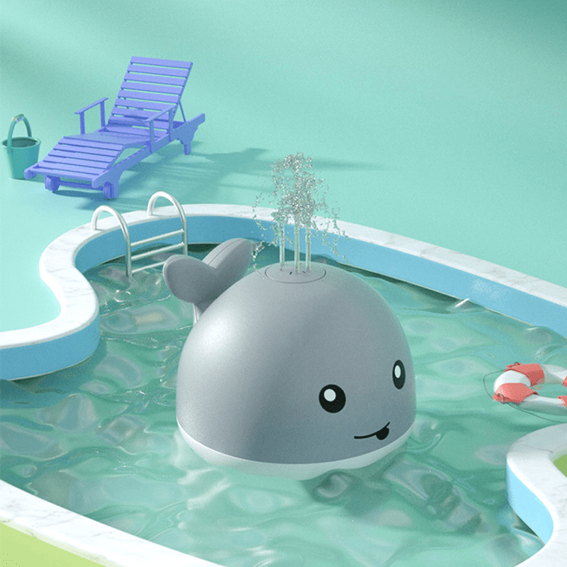 Wally la baleine | Le jouet de bain d'éveil 0 Entre Bébé et Moi Gris