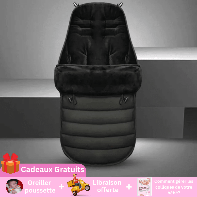 Chancelière Duvet d'Hiver Entre Bébé et Moi Noir 