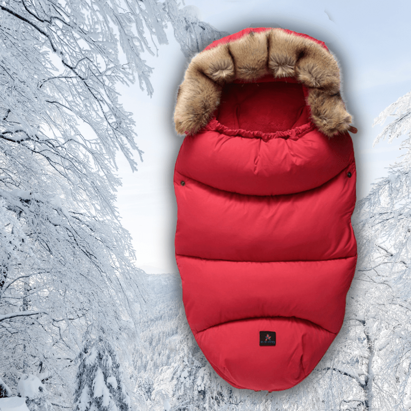 Chancelière Duvet d'Hiver Entre Bébé et Moi Rouge 