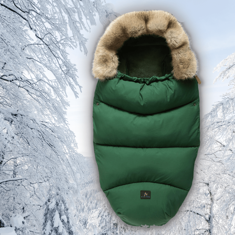 Chancelière Duvet d'Hiver Entre Bébé et Moi Vert 