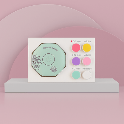 Magic Manicure | Coupe-ongles bébé électrique Kits pour la santé et la toilette des bébés Entre Bébé et Moi Kit Douceur Menthe - Manucure Sécurisée 0-36 mois 