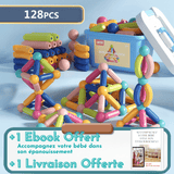 MAGNETMONTI | Ma méthode d'éveil Montessori 0 Entre Bébé et Moi MAGNETMONTI 128pcs + 1 Ebook offert + Livraison offerte 