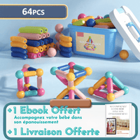 MAGNETMONTI | Ma méthode d'éveil Montessori. 0 Entre Bébé et Moi MAGNETMONTI 64pcs + 1 Ebook offert + Livraison offerte 