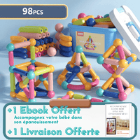 MAGNETMONTI | Ma méthode d'éveil Montessori. 0 Entre Bébé et Moi MAGNETMONTI 98pcs + 1 Ebook offert + Livraison offerte 