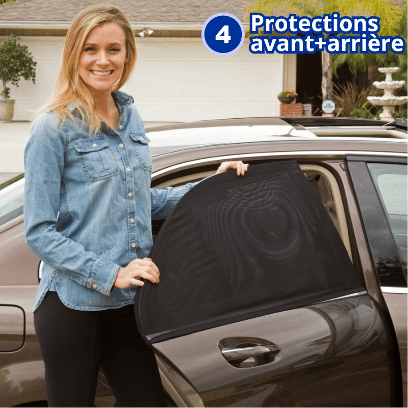 Pare-Soleil Barrière Anti-Moustique pour Voiture pare-soleil Entre Bébé et Moi 4 Protections (Avant + Arrière) - 39.99€ (-20%) 
