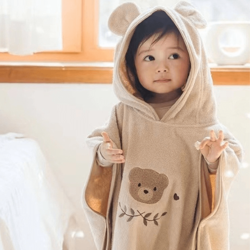 Peignoir Nidou™ – Le Peignoir Cocooning Peignoir Entre Bébé et Moi Ours Douceur Enveloppante 