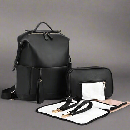 Sac à langer : Le compagnon parfait pour les sorties avec bébé Sacs à langer Entre Bébé et Moi Noir Prestige – Chic Intemporel & Fonctionnel 