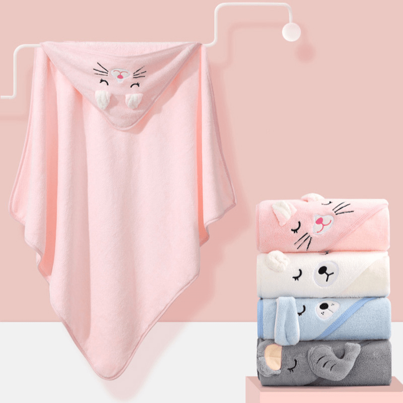 Serviettes de Bain Bébé à Capuche - Peignoirs Ultra-Doux et Absorbants Serviette de bain bébé Entre Bébé et Moi 
