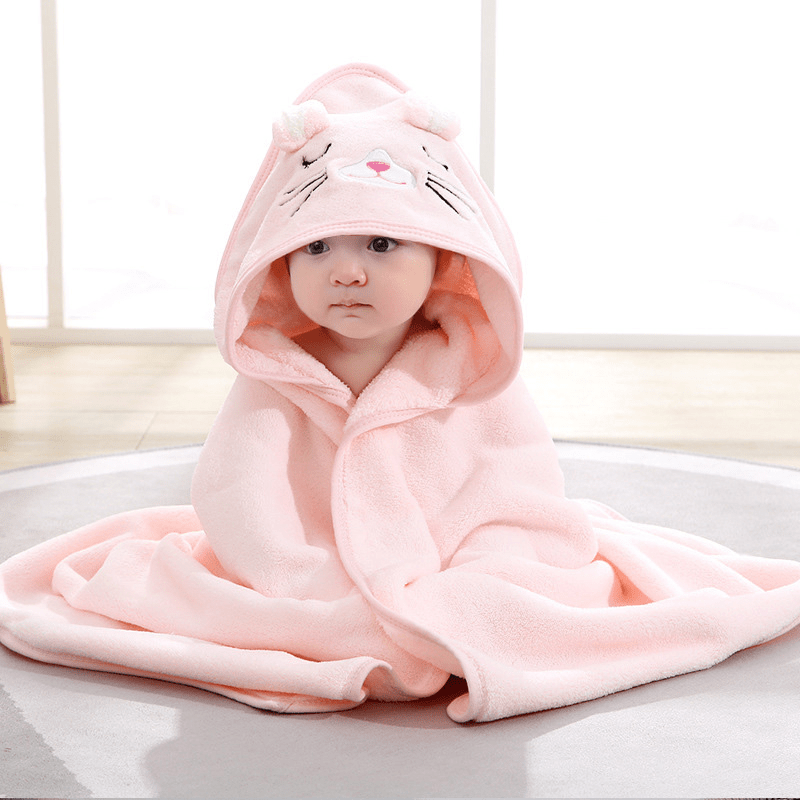 Serviettes de Bain Bébé à Capuche - Peignoirs Ultra-Doux et Absorbants Serviette de bain bébé Entre Bébé et Moi serviette de bain bébé Lapinou 