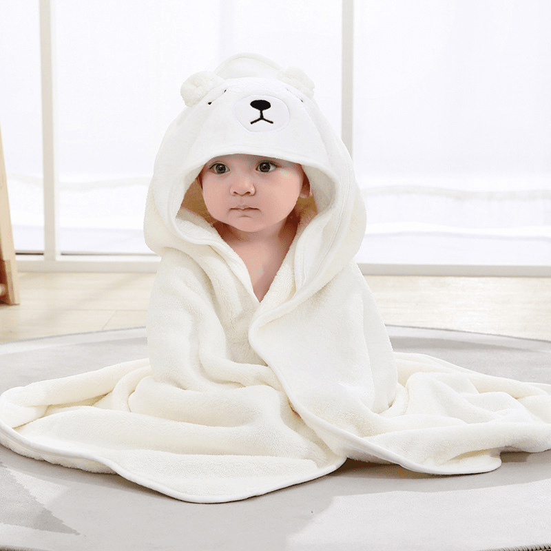 Serviettes de Bain Bébé à Capuche - Peignoirs Ultra-Doux et Absorbants Serviette de bain bébé Entre Bébé et Moi serviette de bain bébé Ourson 