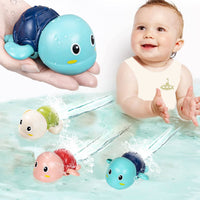 Baby Bath Toys Bathing Cute Swimming Turtle Whale Pool Beach Classic Chain Clockwork Water Toy For Kids Water Playing Toys 0 Entre Bébé et Moi 