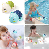 Baby Bath Toys Bathing Cute Swimming Turtle Whale Pool Beach Classic Chain Clockwork Water Toy For Kids Water Playing Toys 0 Entre Bébé et Moi 