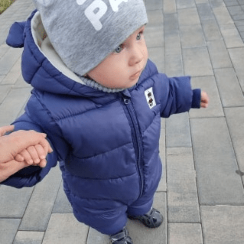 Barboteuse Bébé Ourson | Combinaison automne hiver Entre Bébé et Moi 
