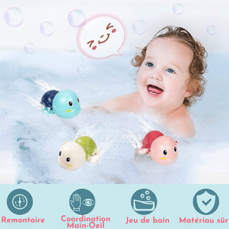 Jouet de bain bébé I Capucine la tortue™ – Bébé startup