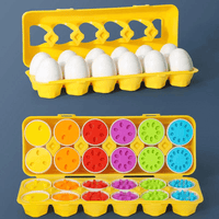 EggMonti | Ma méthode d'éveil Montessori Jouet éveil Entre Bébé et Moi Matching - 12pcs 