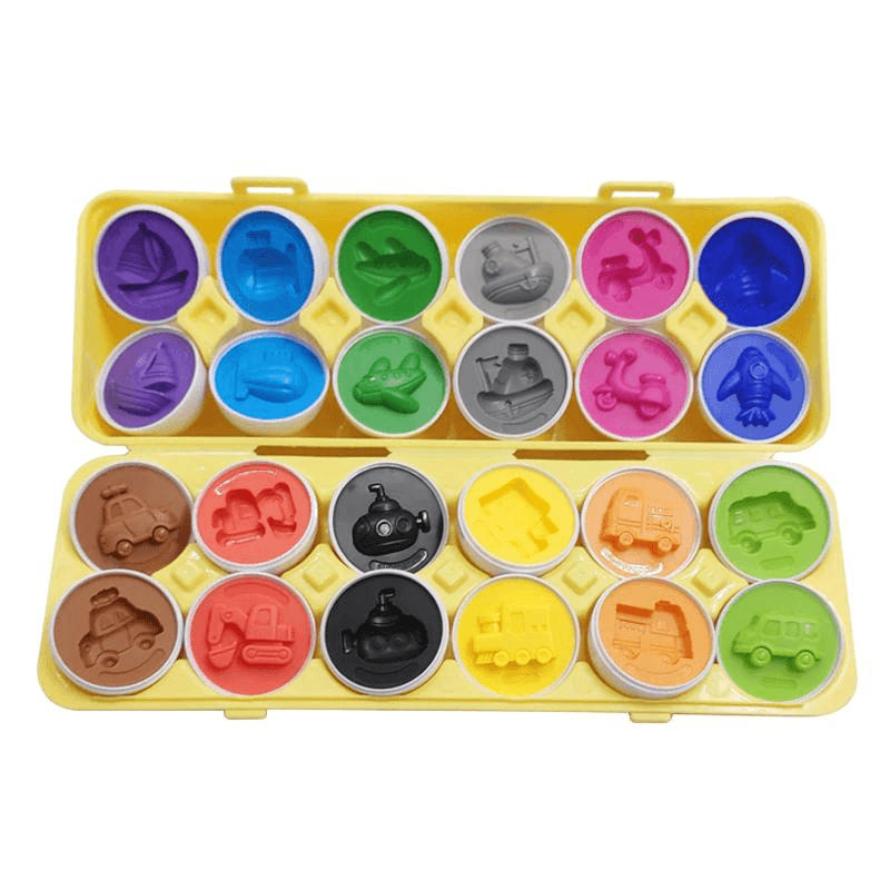 EggMonti | Ma méthode d'éveil Montessori Jouet éveil Entre Bébé et Moi Traffic - 12pcs 
