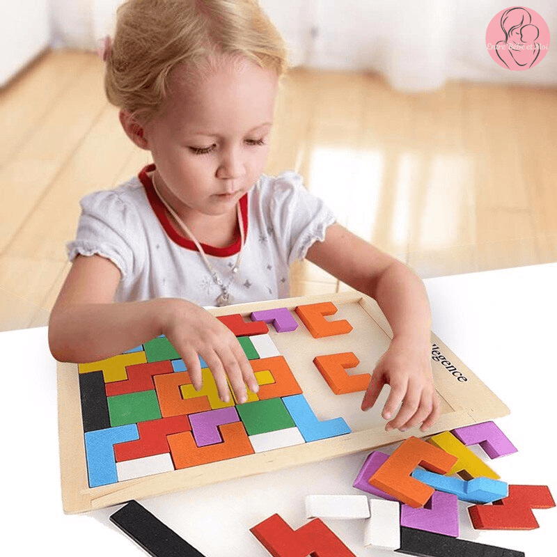 MOOING Puzzle en Bois Enfant, 6PCS Bébé Puzzle à Encastrements, Jouet  Montessori Animaux pour 1 2
