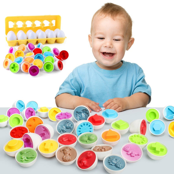 Mixed Shape Tools Smart Eggs 3D Jigsaw Puzzle Games Montessori Learning Education Math Toys With Box For Children Boys Baby 0 Entre Bébé et Moi 