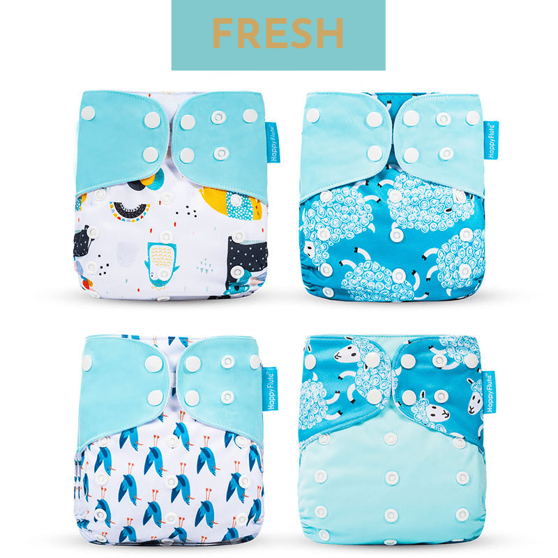 PureBaby | Couche tissu ajustable lavable bébé Couche tissu réutilisable bebe Entre Bébé et Moi Fresh 