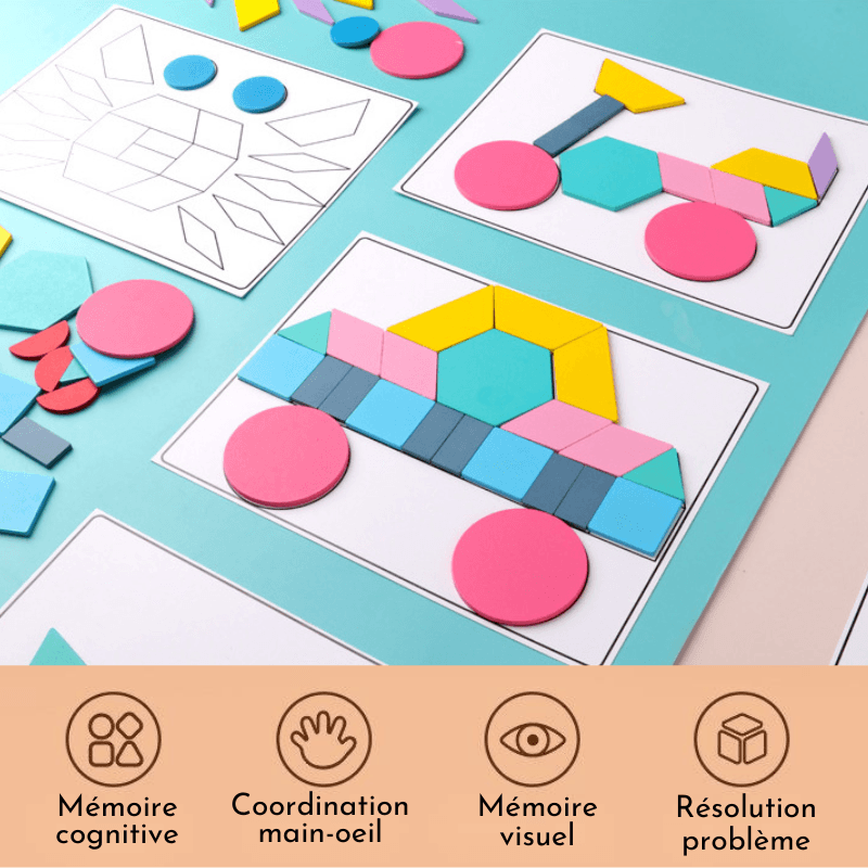 TangramMonti | Ma méthode d'éveil Montessori puzzle Jeux educatif Entre Bébé et Moi 