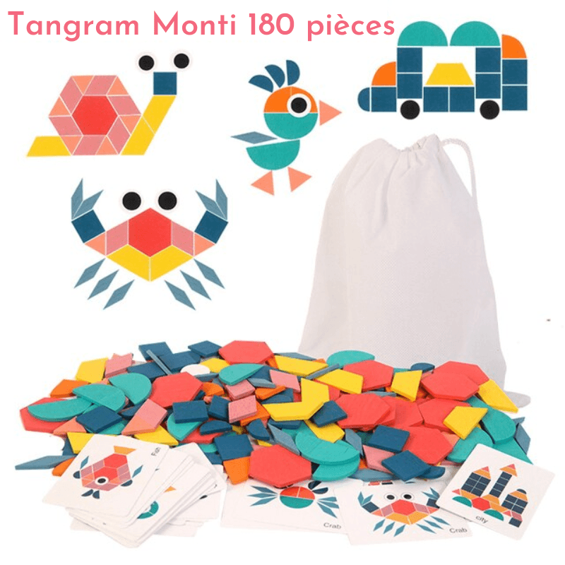 Puzzle tangram bois montessori – Entre Bébé et Moi