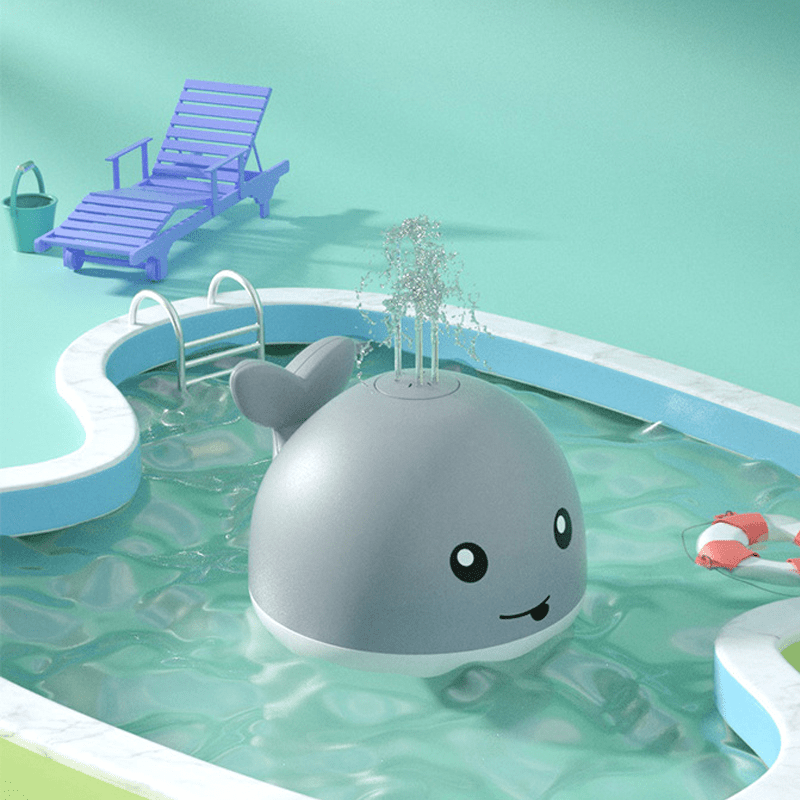Baleine de bain enfant jet d'eau - BebeTendances